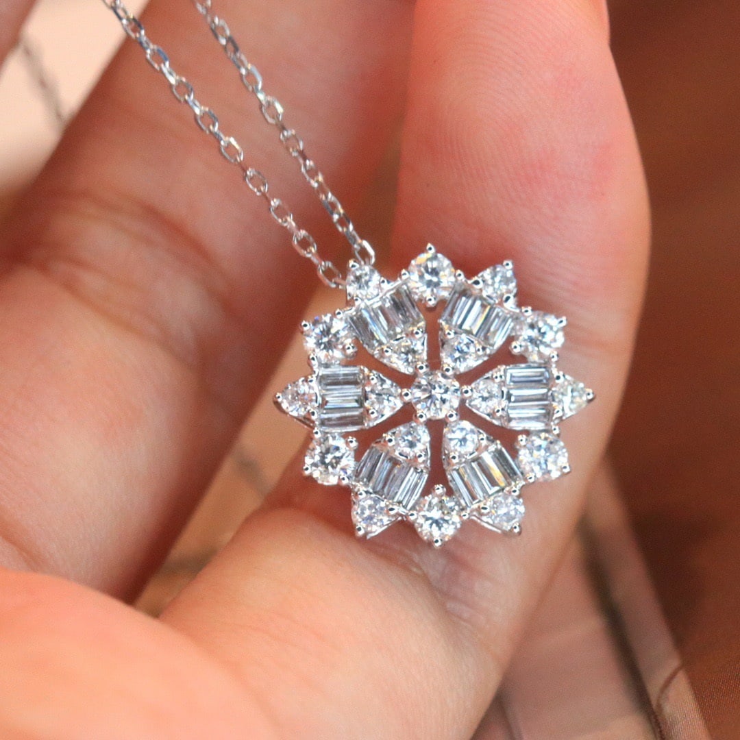 14k Gold 0.85 Ct Natural H Diamond Earrings - 3