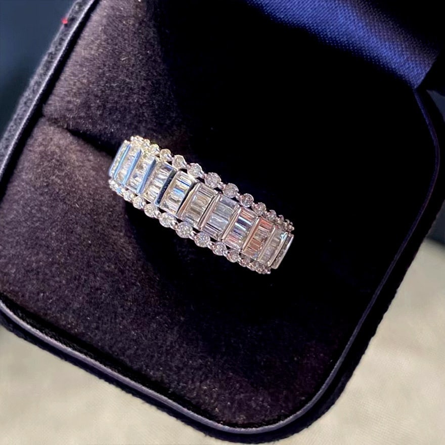 14k Gold 0.57 Ct Natural H Diamond Ring - 3