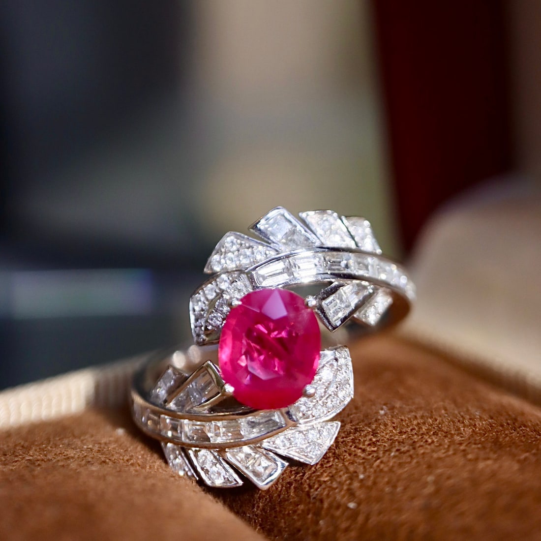 14k Gold 1.96 Ctw Natural Ruby & Diamond Ring - 7