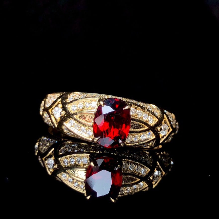 14k Gold 1.41 Ctw Natural Ruby & Diamond Ring - 4