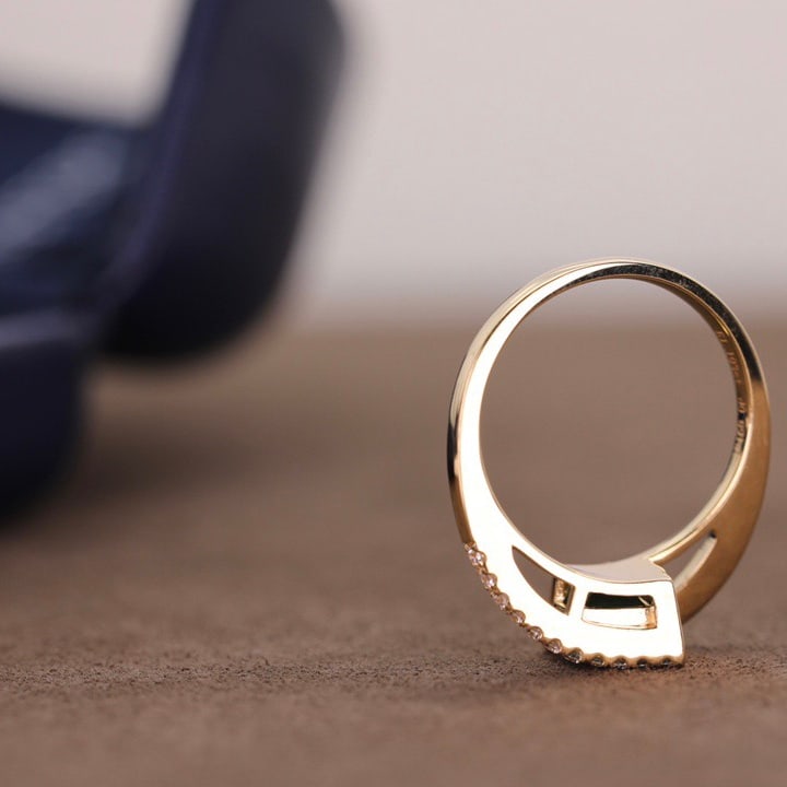 14k Gold 1.10 Ct Vivid Green Natural Emerald & Diamond Ring - 8