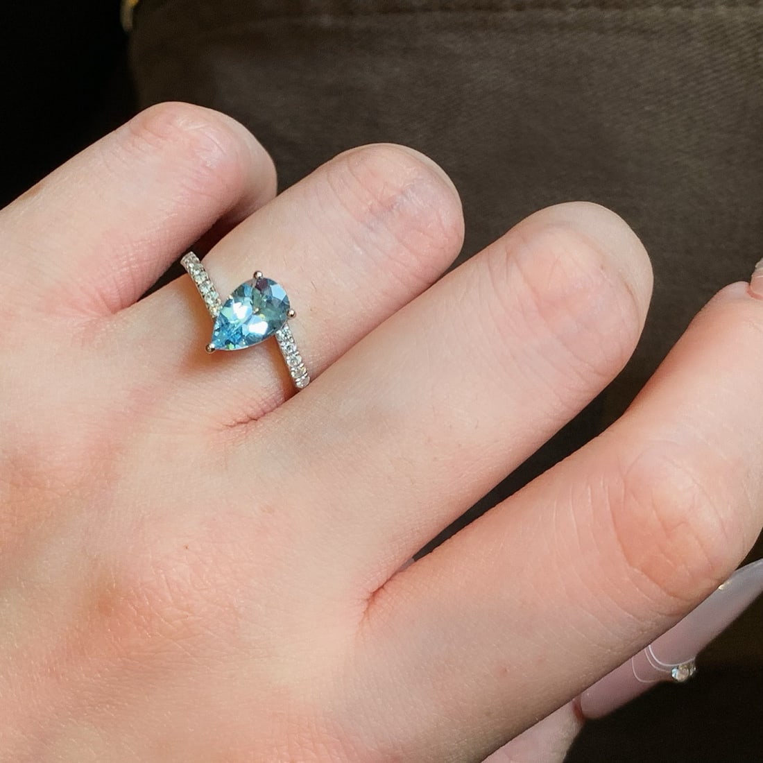 14k Gold 1.31 Ctw Natural Aquamarine & Diamond Ring - 5