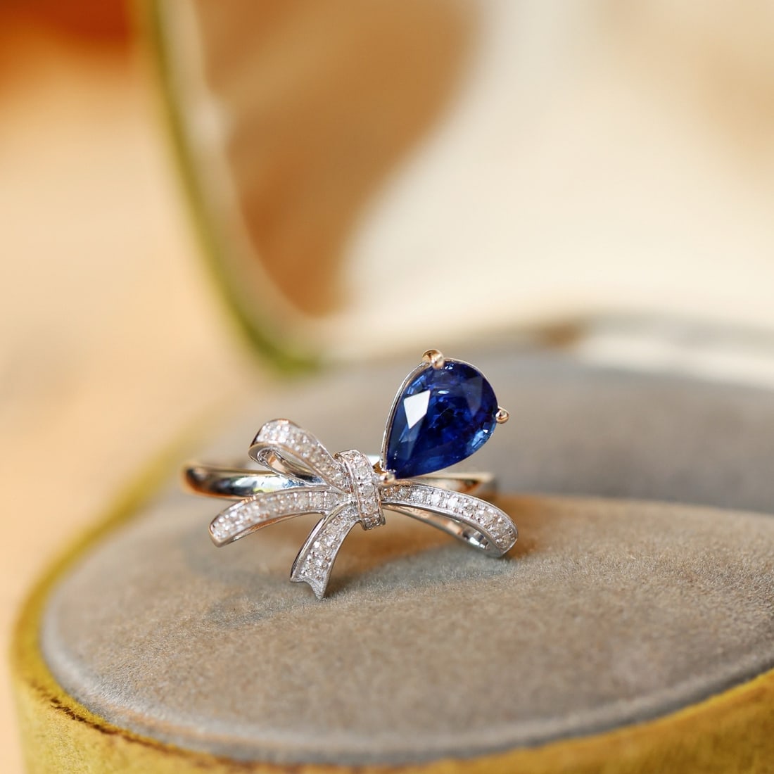 14k Gold 1.47 Ctw Natural Sapphire & Diamond Ring - 2