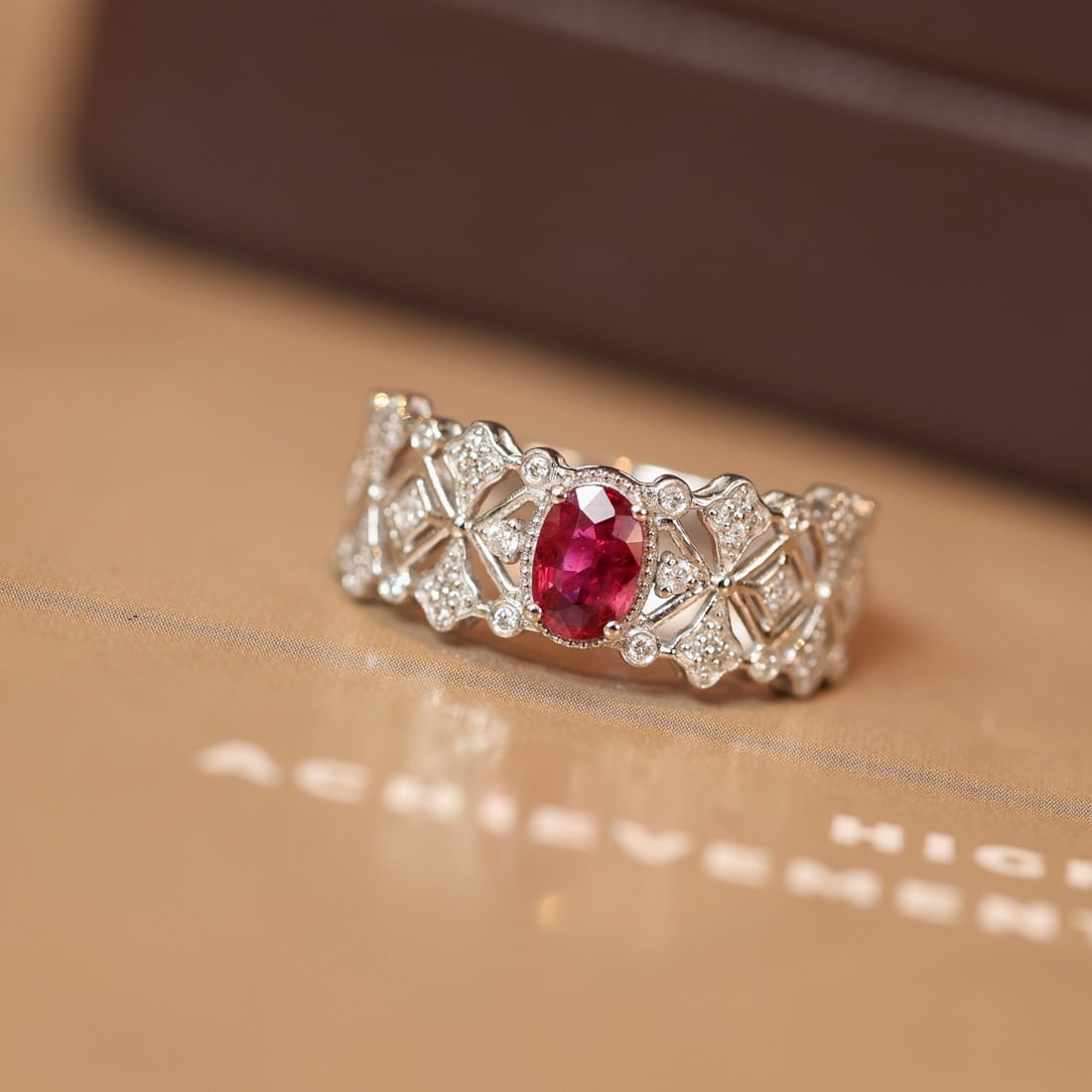 14k Gold 0.72 Ctw Natural Ruby & Diamond Ring - 6