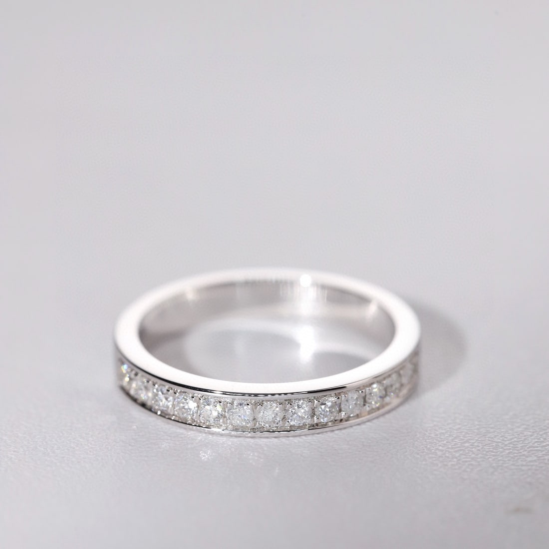 14k Gold 0.25 Ct Natural H Diamond Ring - 6