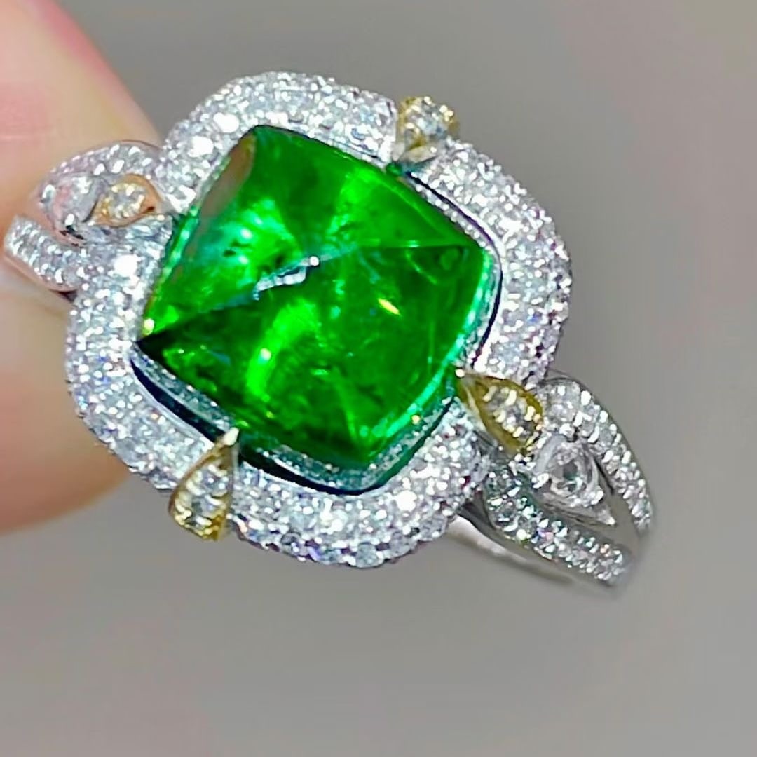 14k Gold 4.45 Ctw Natural Tourmaline & Diamond Ring - 5