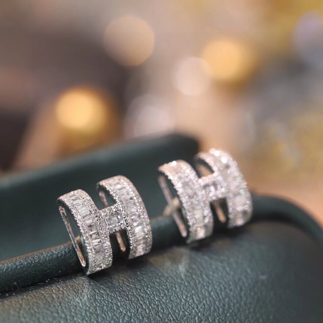 14k Gold 0.5 Ct Natural H Diamond Earrings - 3