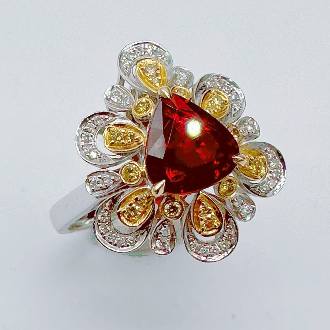14k Gold 2.35 Ctw Natural Ruby & Diamond Ring/pendant( Without Chain ) - 4