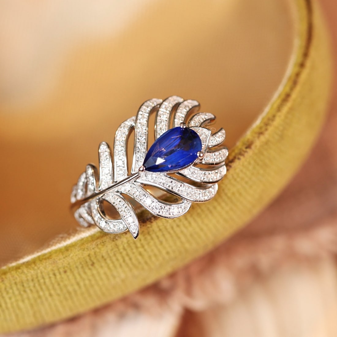 14k Gold 1.26 Ctw Natural Sapphire & Diamond Ring - 6