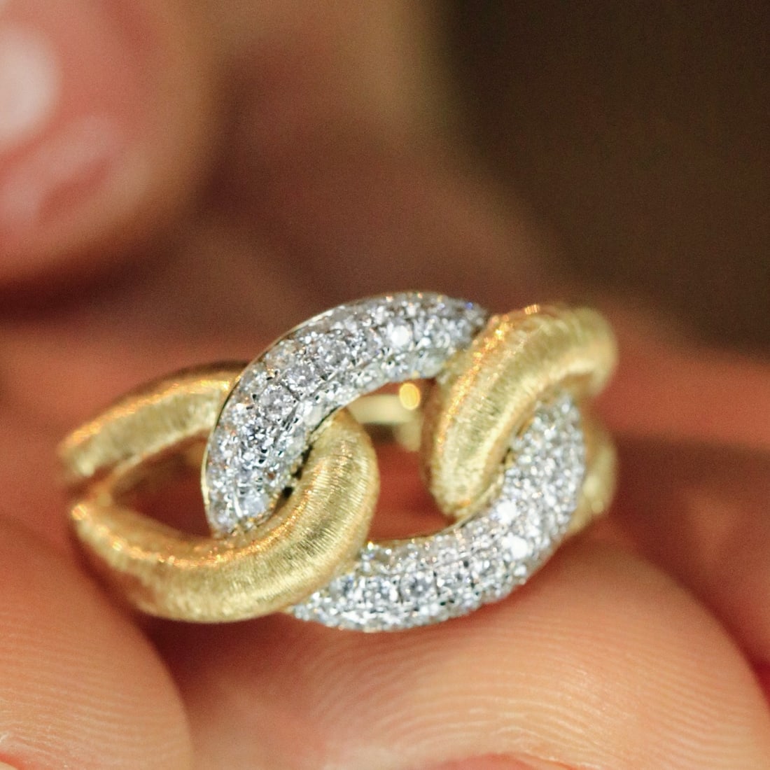 14k Gold 0.48 Ct Natural H Diamond Ring - 2