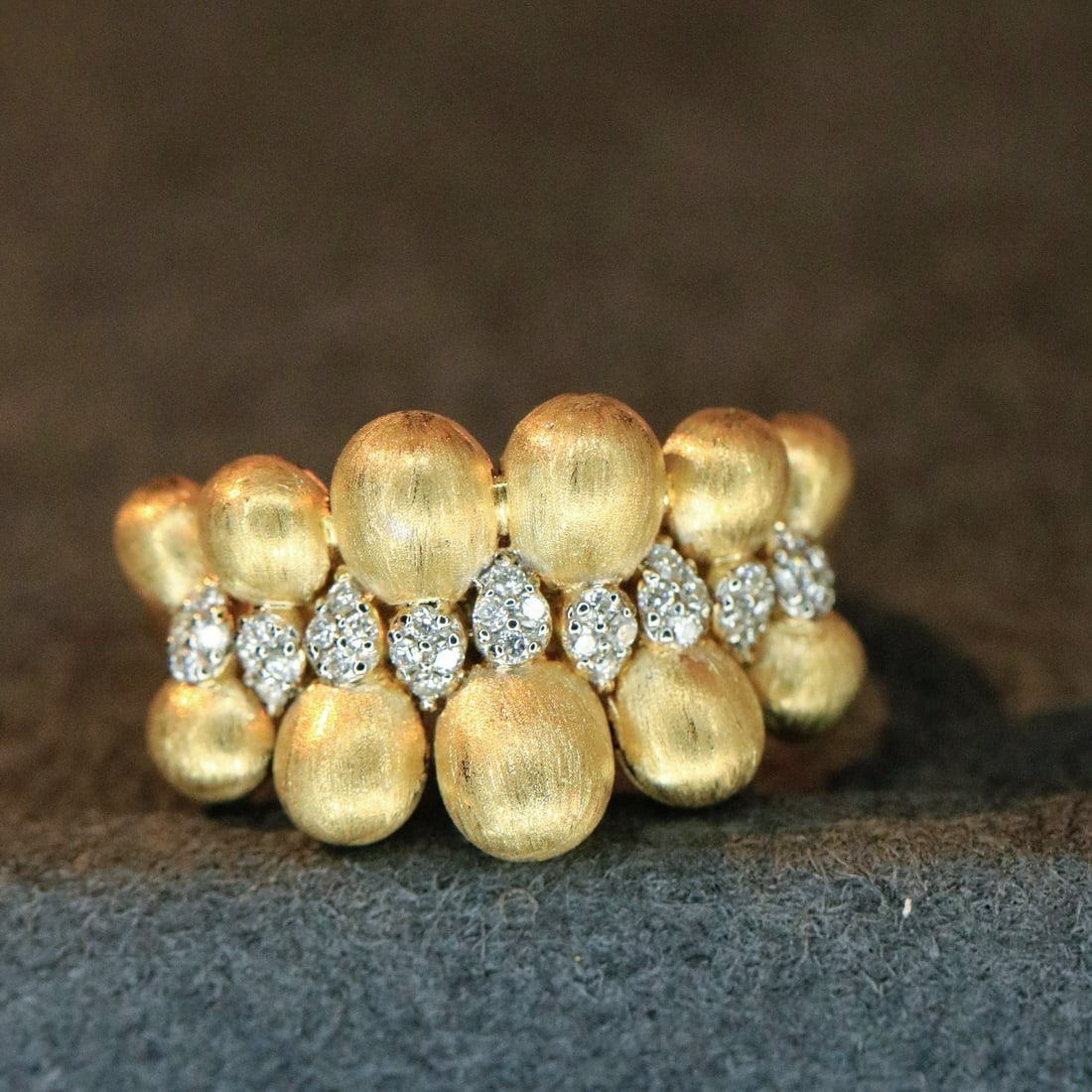 14k Gold 0.18 Ct Natural H Diamond Ring - 2