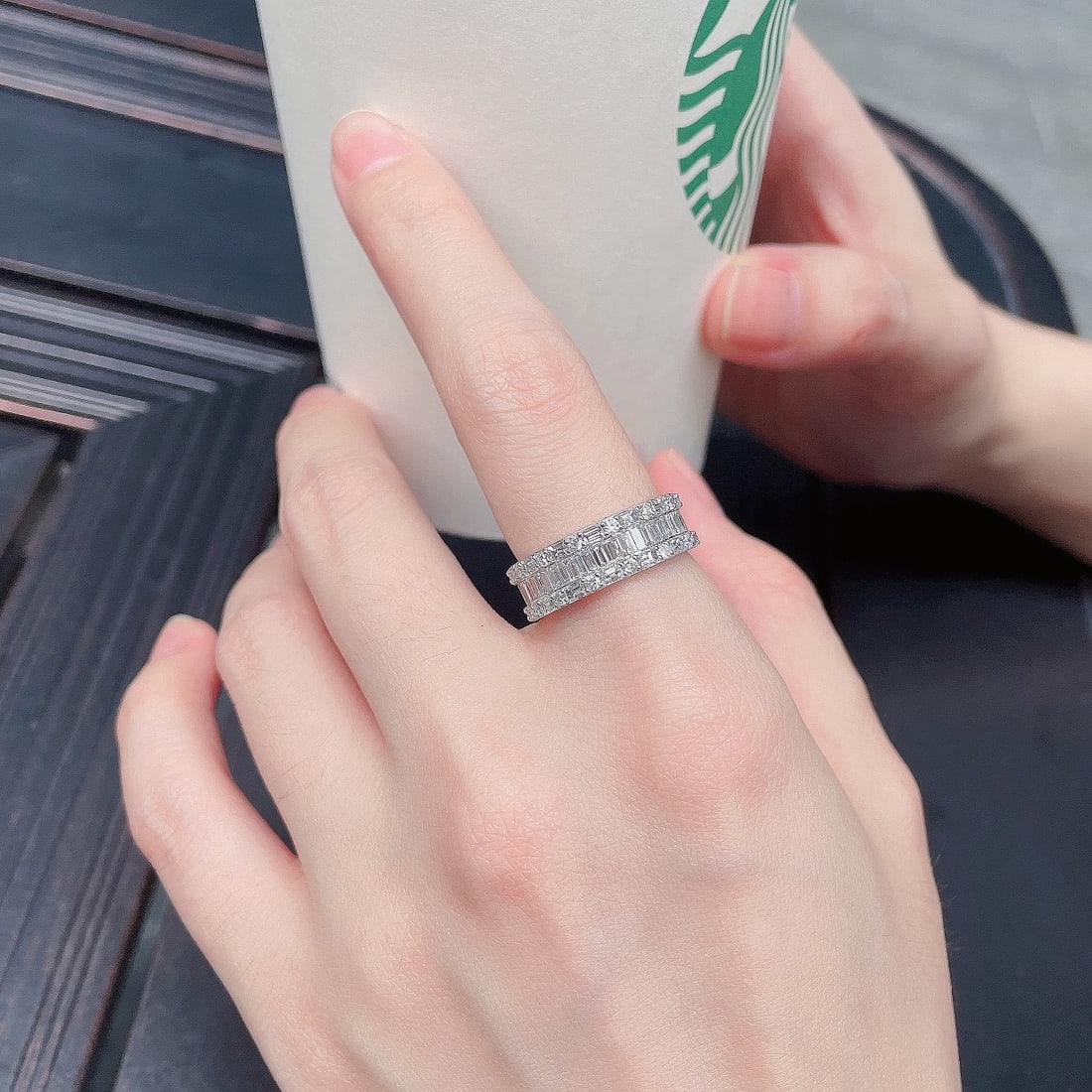 14k Gold 3.22 Ctw Natural H Diamond Ring - 2