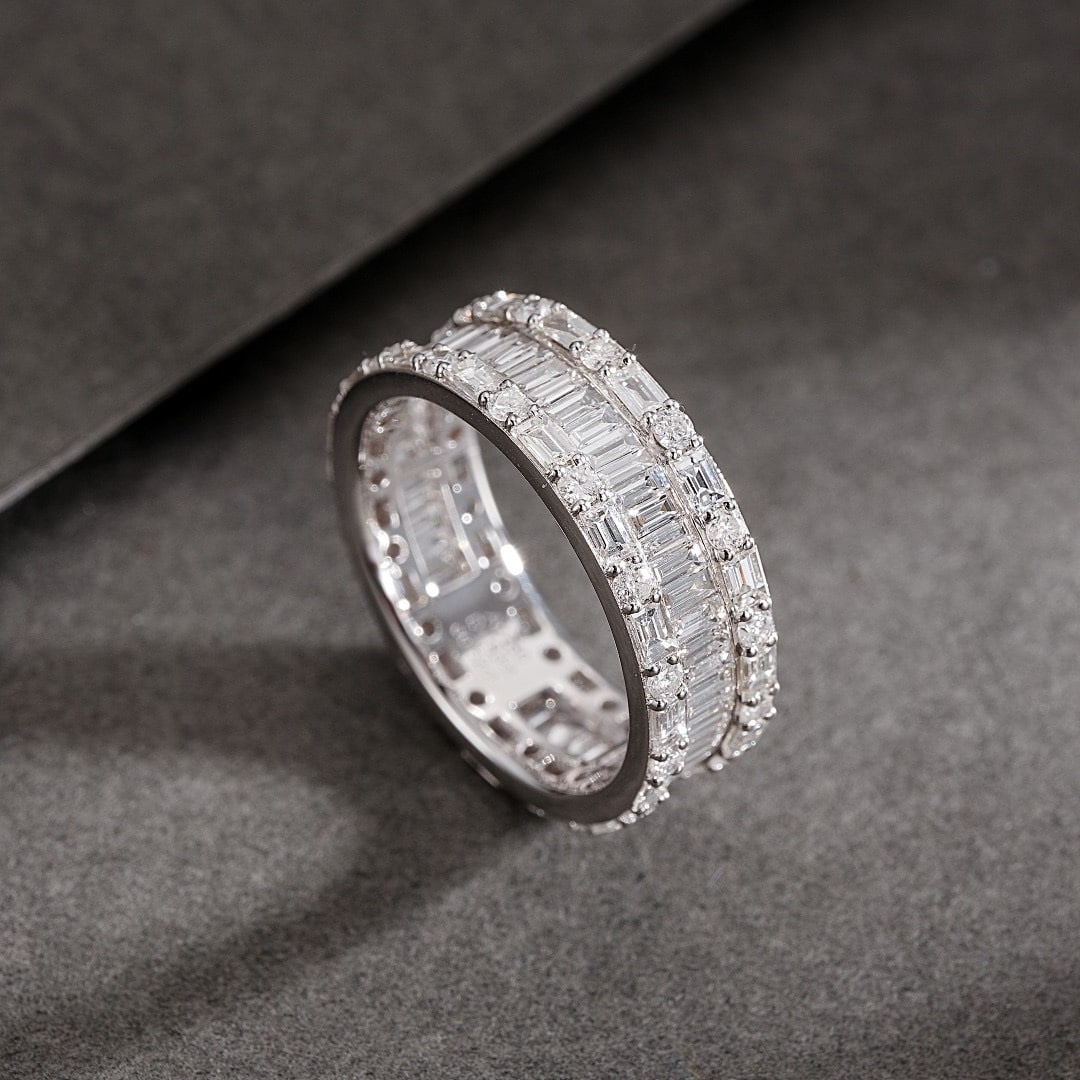 14k Gold 3.22 Ctw Natural H Diamond Ring - 3