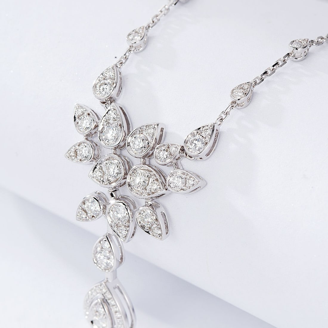 14k Gold 1.91 Ct Natural H Diamond Necklace - 3