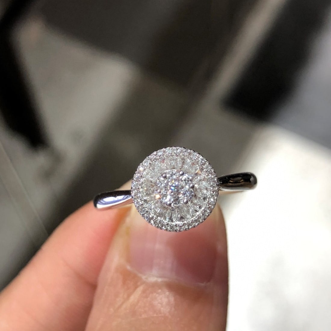 14k Gold 0.50 Ct Natural H Diamond Ring - 2