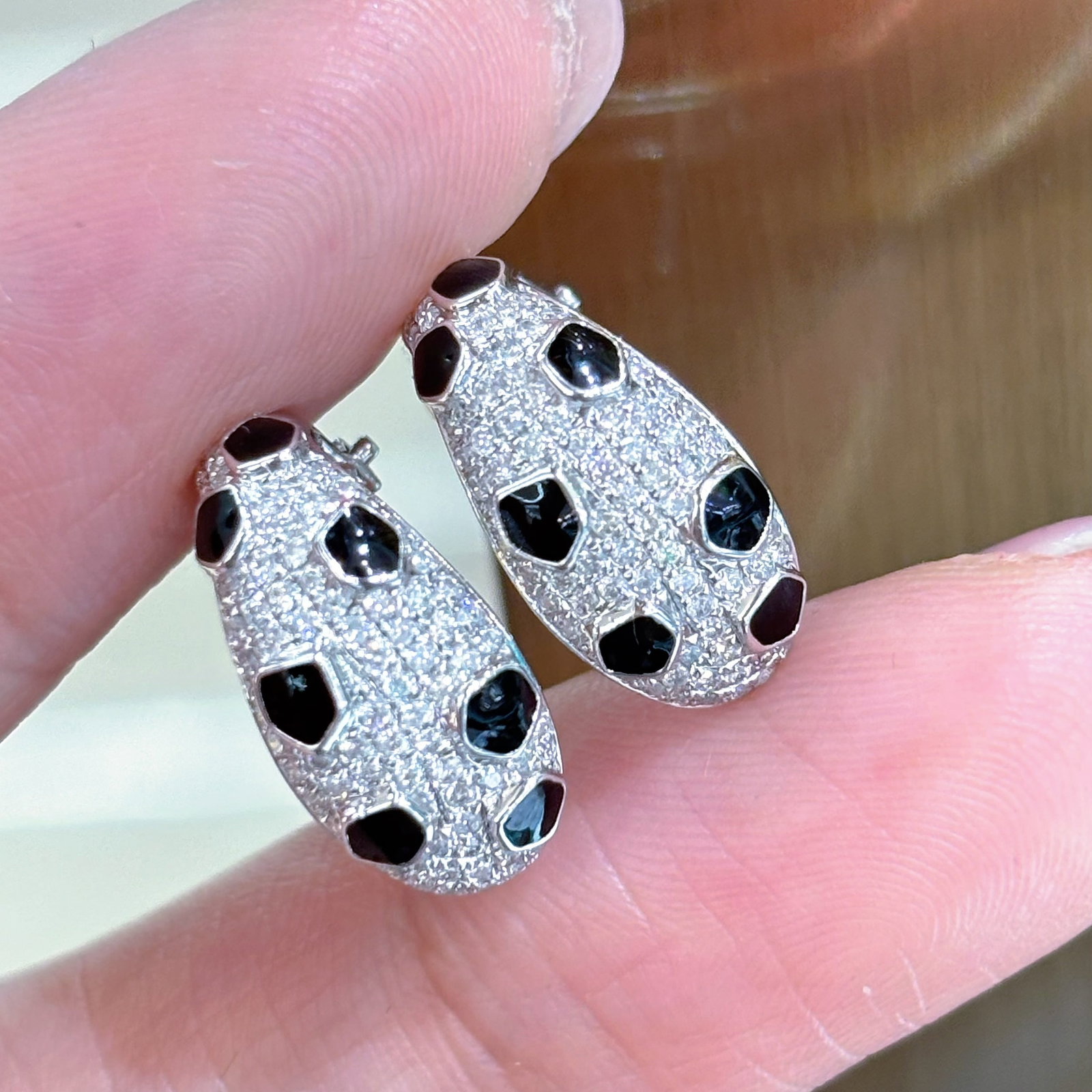 14k Gold 0.7 Ct Natural H Diamond Earrings - 3