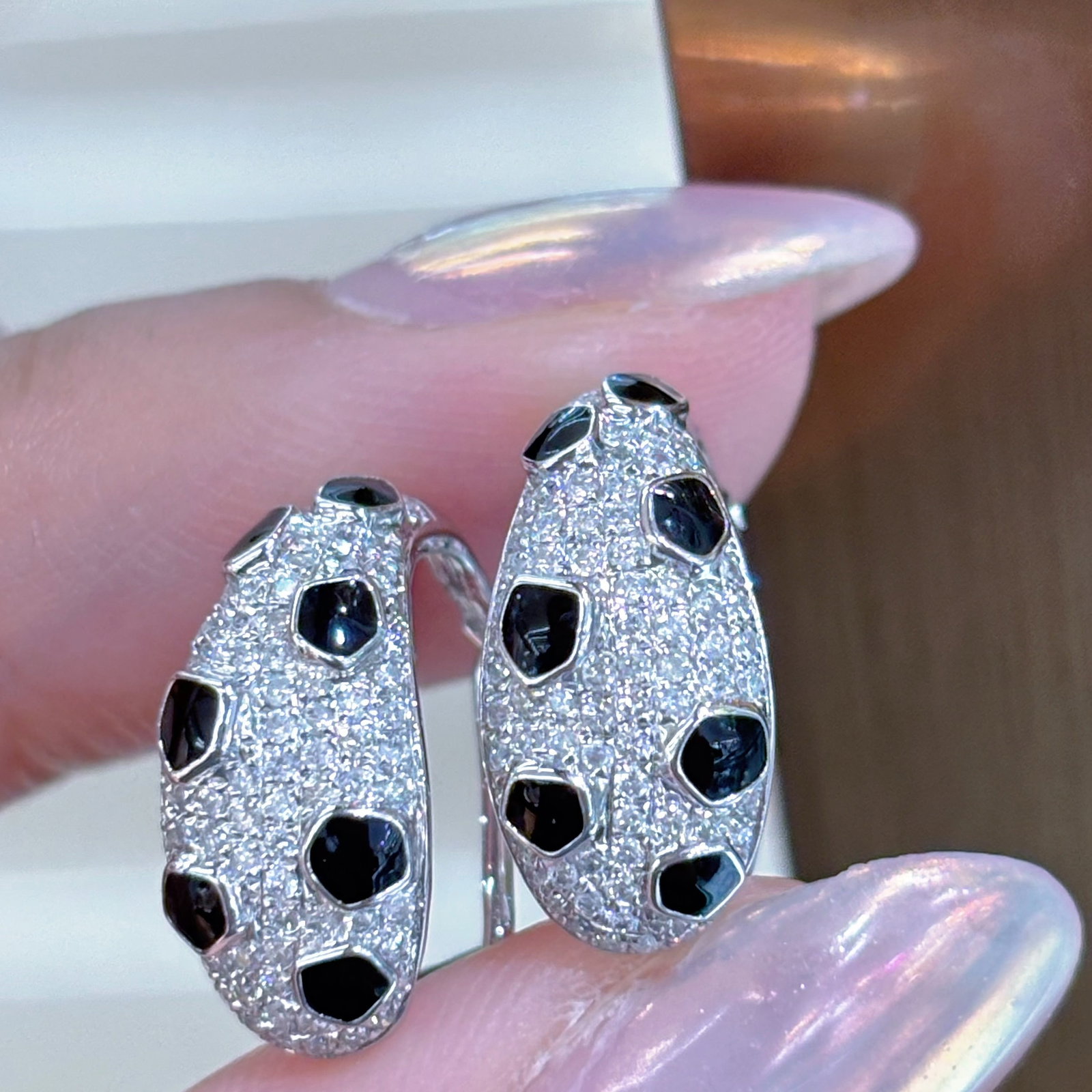 14k Gold 0.7 Ct Natural H Diamond Earrings - 4