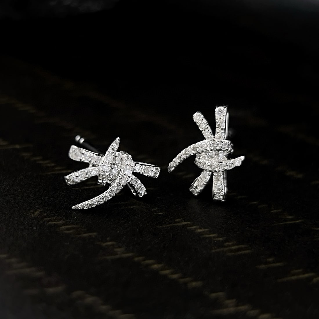 14k Gold 0.22 Ct Natural H Diamond Earrings - 2