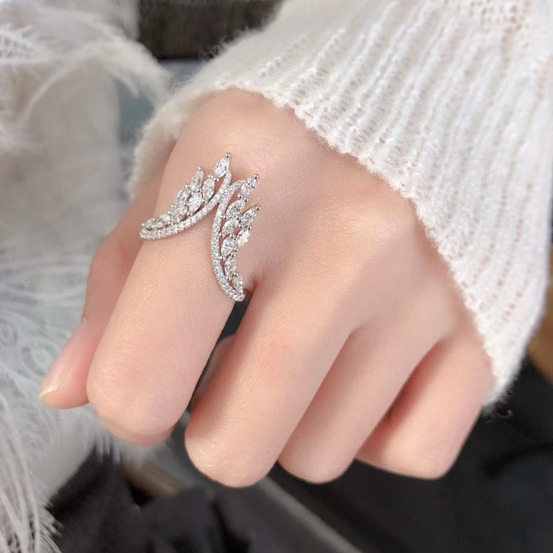 14k Gold 0.77 Ctw Natural H Diamond Ring - 3