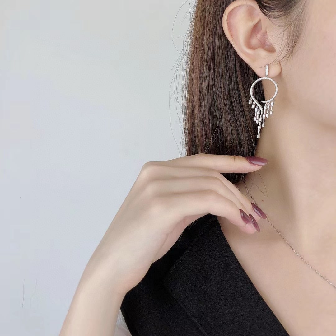 14k Gold 1.19 Ctw Natural H Diamond Earrings - 4