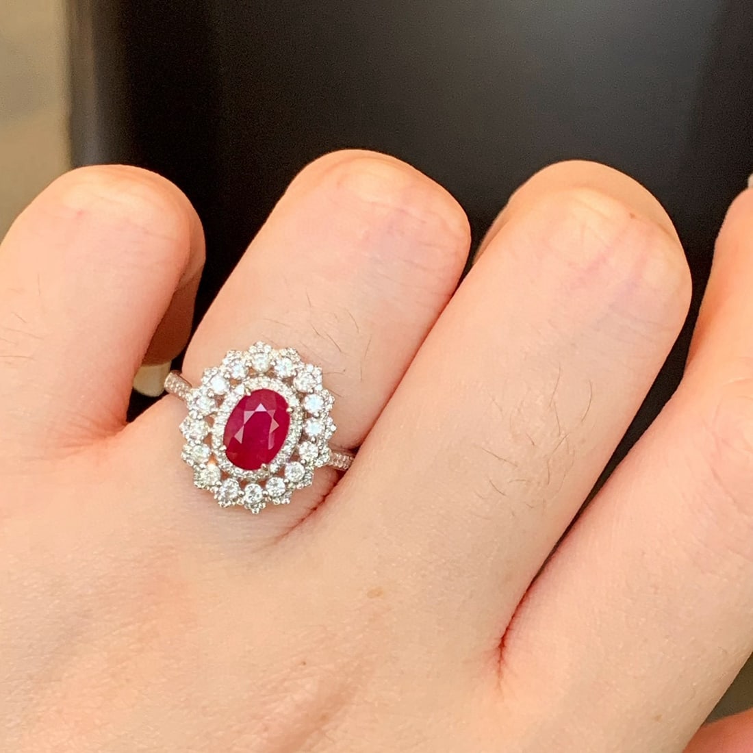 14k Gold 2.00 Ctw Natural Ruby & Diamond Ring - 6