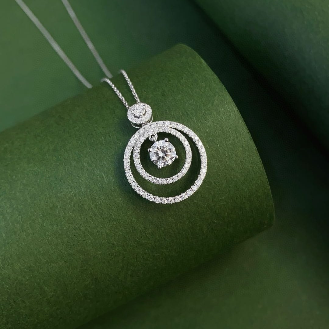 Gia Certified 14k Gold 1.25 Ctw Natural D Vs2 Round Diamond Necklace - 4