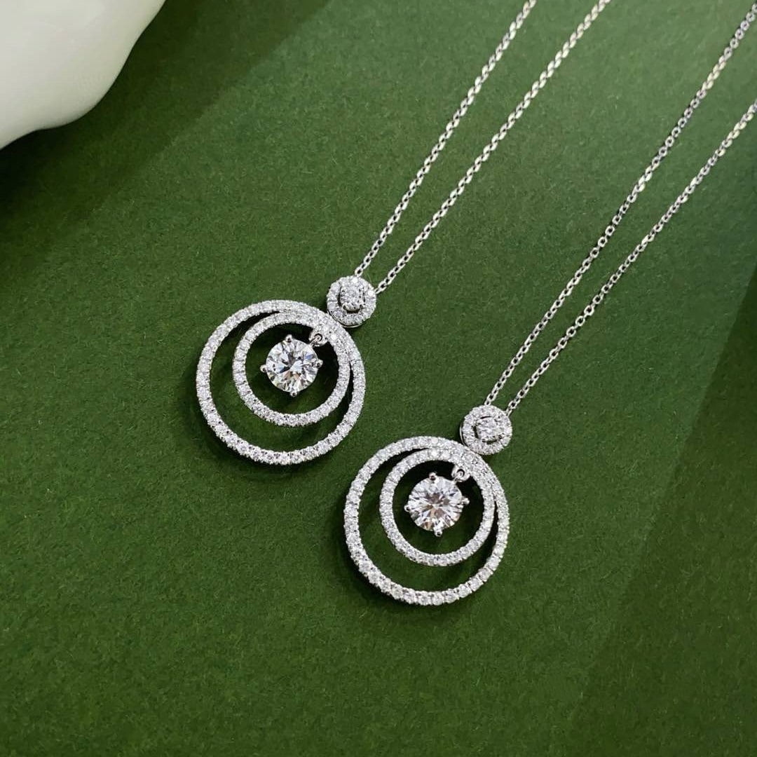 Gia Certified 14k Gold 1.25 Ctw Natural D Vs2 Round Diamond Necklace - 6