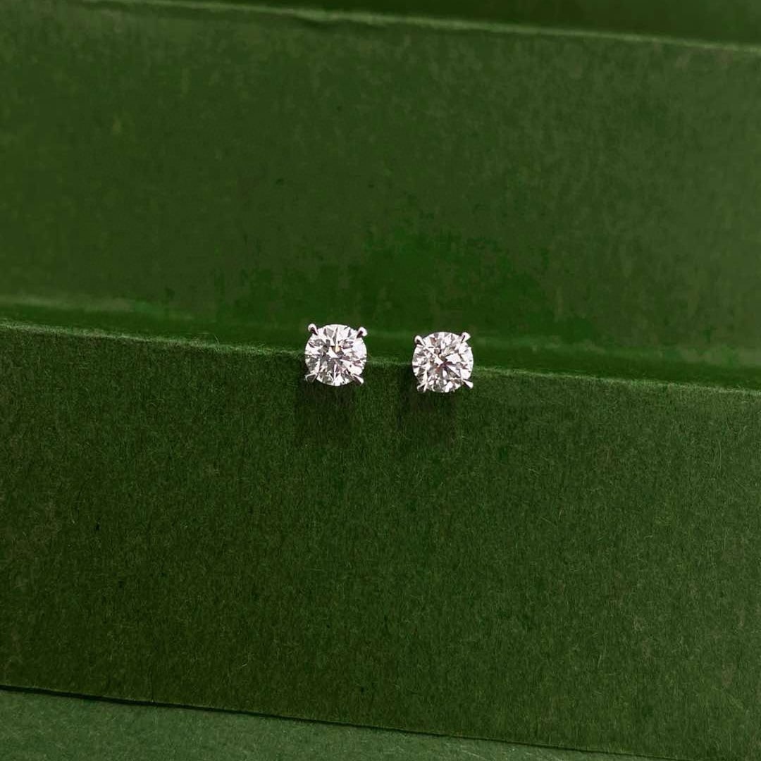Gia Certified 14k Gold 2.45 Ctw Natural E Vs-si Multiply Diamond Earrings - 7