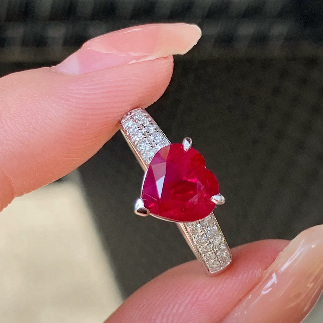 14k Gold 2.31 Ctw Natural Ruby & Diamond Ring - 5