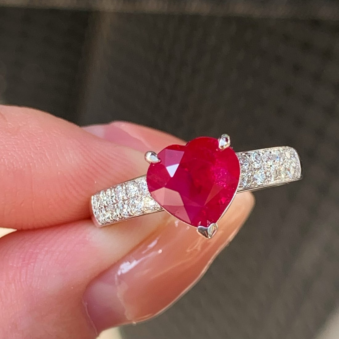 14k Gold 2.31 Ctw Natural Ruby & Diamond Ring - 6