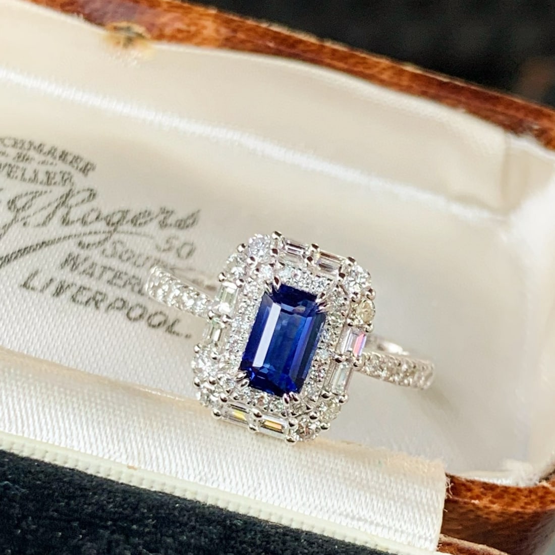 14k Gold 1.86 Ctw Natural Sapphire & Diamond Ring - 2