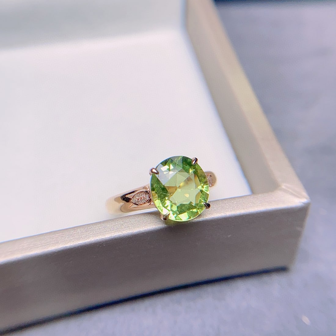 14k Gold 3.00 Ct Natural Tourmaline & Diamond Ring - 5