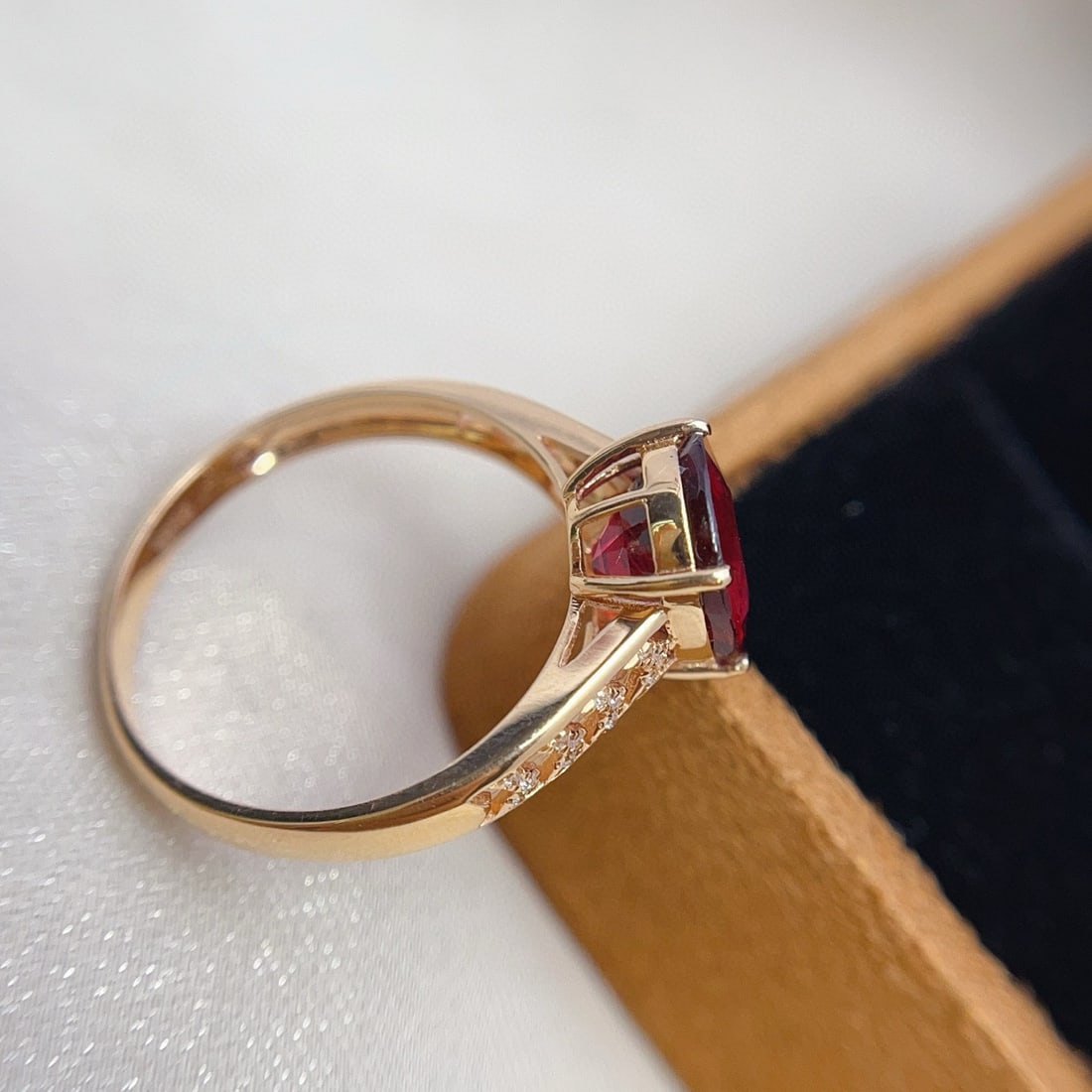 14k Gold 2.70 Ct Natural Tourmaline & Diamond Ring - 5