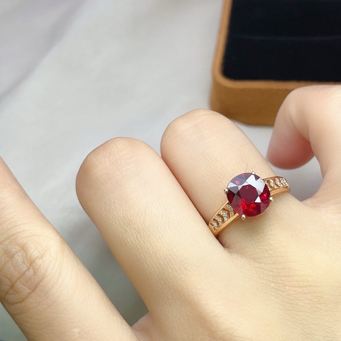 14k Gold 2.70 Ct Natural Tourmaline & Diamond Ring - 6