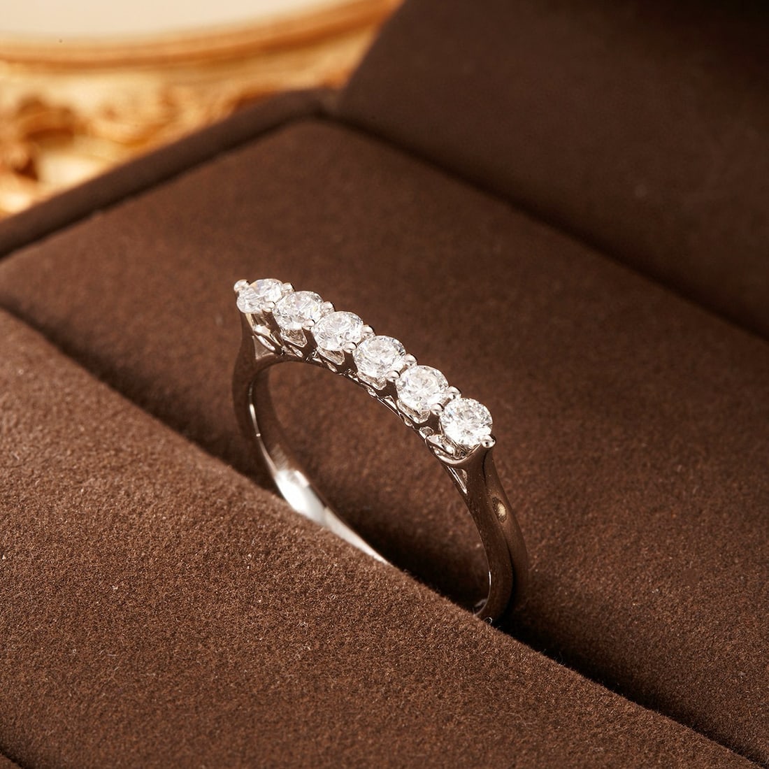 14k Gold 0.47 Ct Natural H Diamond Ring - 3