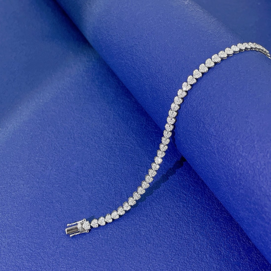 14k Gold 2.22 Ct Natural H Diamond Bracelet - 3