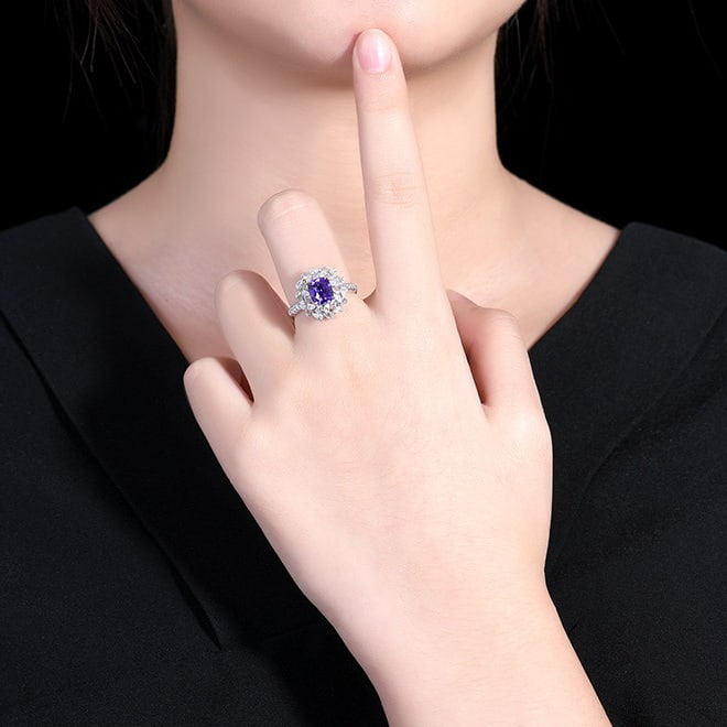 14k Gold 3.02 Ctw Natural Sapphire & Diamond Ring/pendant( Without Chain ) - 8