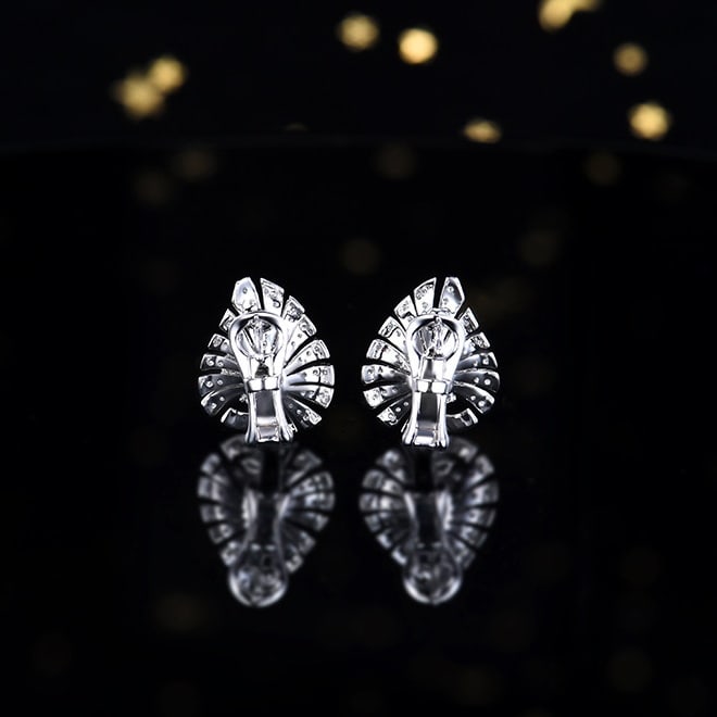 14k Gold 1.54 Ctw Natural Ruby & Diamond Earrings - 3