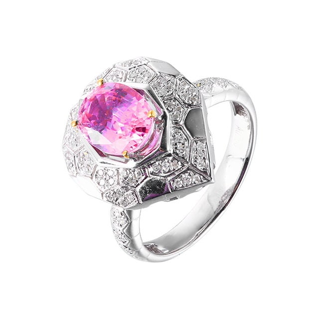 14k Gold 2.16 Ctw Natural Sapphire & Diamond Ring/pendant( Without Chain ) - 4