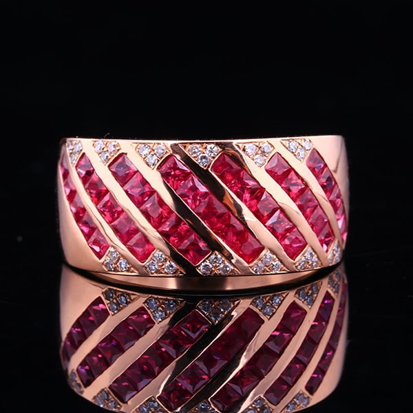 14k Gold 2.07 Ctw Natural Ruby & Diamond Ring (1 of 7)