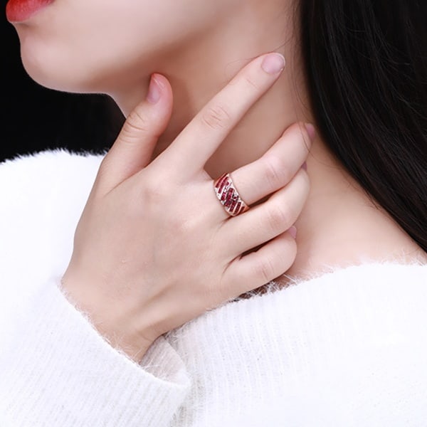 14k Gold 2.07 Ctw Natural Ruby & Diamond Ring - 2