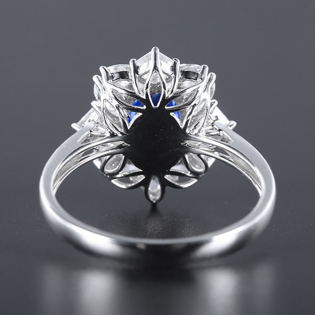 14k Gold 2.23 Ctw Natural Sapphire & Sapphire Ring - 2