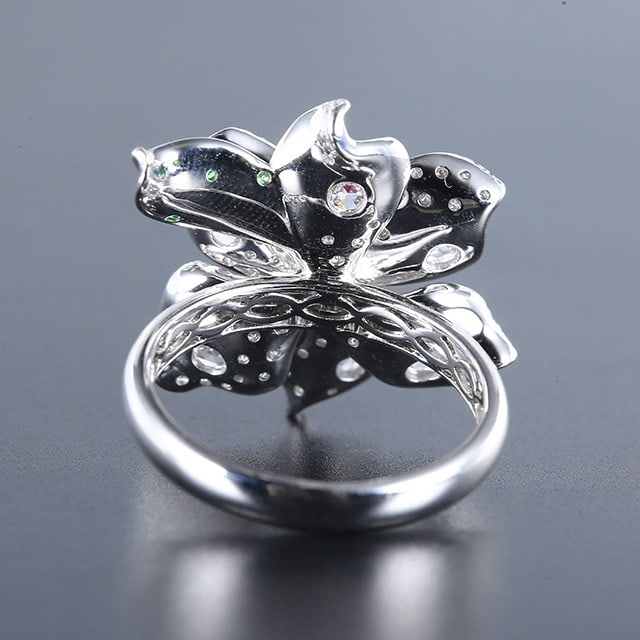 14k Gold 2.83 Ctw Natural Sapphire & Diamond Ring - 4