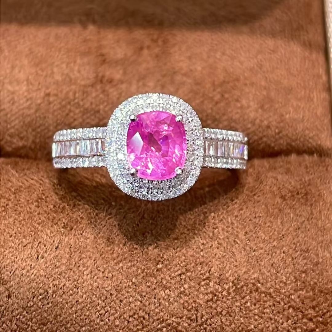 14k Gold 1.45 Ctw Natural Spinel & Diamond Ring - 2