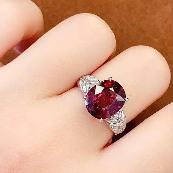14k Gold 4.08 Ct Natural Tourmaline & Diamond Ring - 5