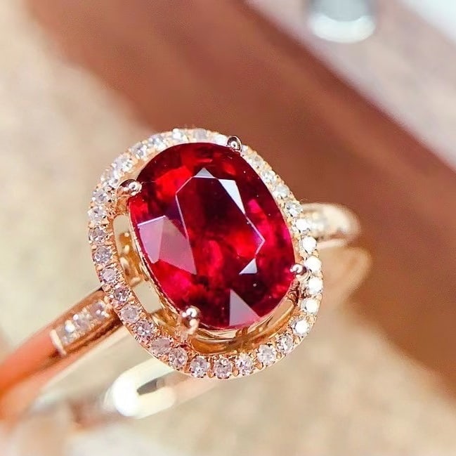 14k Gold 1.7 Ct Natural Tourmaline & Diamond Ring - 5