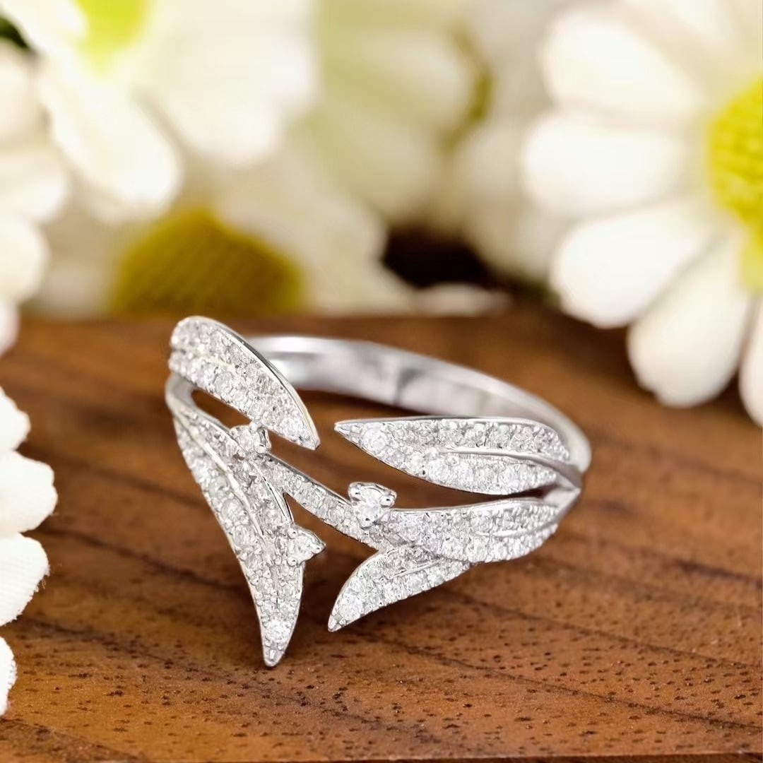 14k Gold 0.83 Ctw Natural H Diamond Jewelry Set - 4