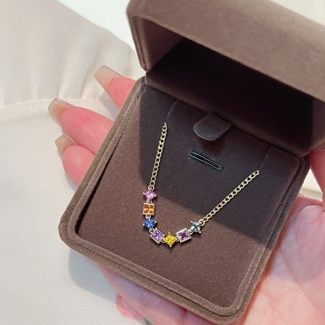14k Gold 1.4 Ct Natural Sapphire Bracelet: Ref:230982145 / / gold content:14k gold / / main gemstone:sapphire / / shape:princess / / carat weight:1. 4ct / / color:color / / treatment:natural / / Low Estimate: 1500 Condition: New High