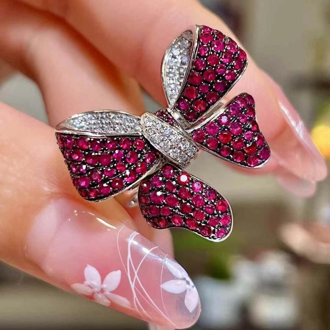 14k Gold 1.86 Ctw Natural Ruby & Diamond Ring: Ref:230982146 / / gold content:14k gold / / ring size:7. 25us / / / / main gemstone:ruby / / shape:round / / carat weight:1. 55ct / / color:red / / treatment:natural / / cut grade:g / / / / adjacent