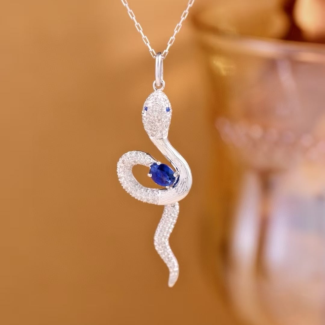 14k Gold 0.82 Ct Natural Sapphire & Diamond Pendant( Without Chain ): Ref:230982201 / / gold content:14k gold / / main gemstone:sapphire & diamond / / shape:multiply / / carat weight:0. 82ct / / color:blue & white / / treatment:natural / / High Estimate: 3000